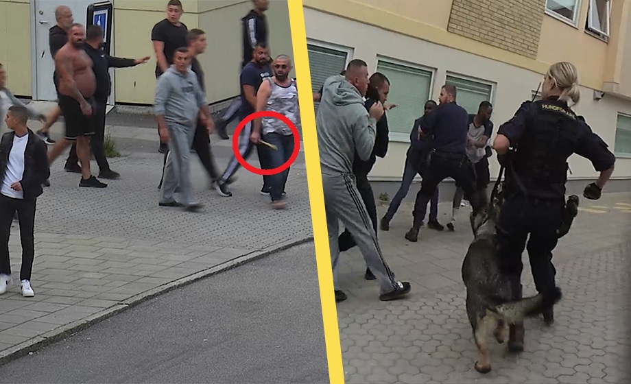 VIDEO: Se klankriget i Borås från polisens kroppskameror