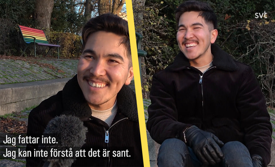 SVT gör glädjereportage om illegal invandrare som får stanna