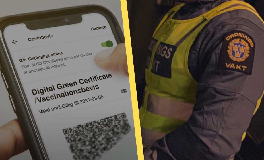 Saknade vaccinpass – hotade skjuta vakt som nekade inträde