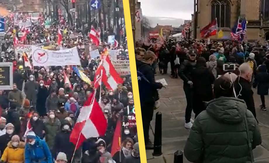 Fortsatta europeiska demonstrationer mot vaccinpass