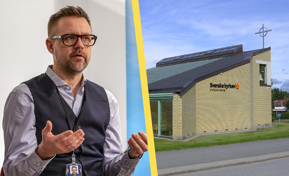 Fredrick Federley talar i kyrkan om kärlek och kristna värderingar