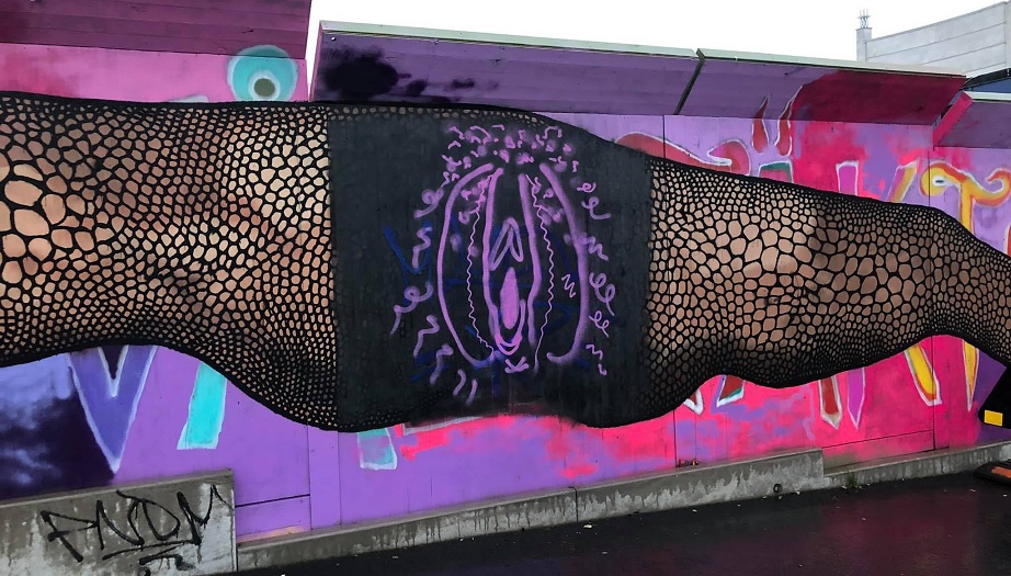 150 000 skattekronor för bild av könsorgan på plank