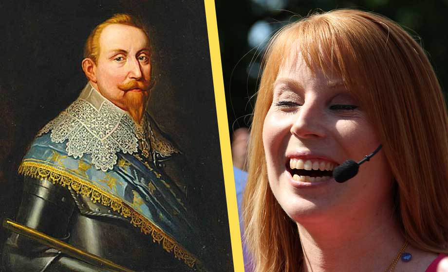 VIDEO: Annie Lööf gör bort sig – trodde Gustav II Adolf levde på 1800-talet