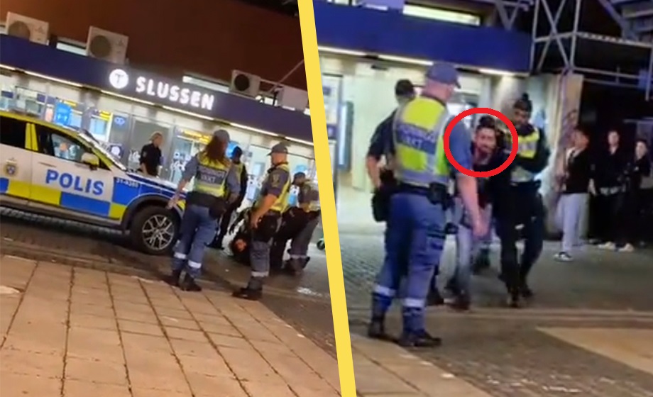 VIDEO: Motsätter sig gripande – ”Jag har varit med ISIS”