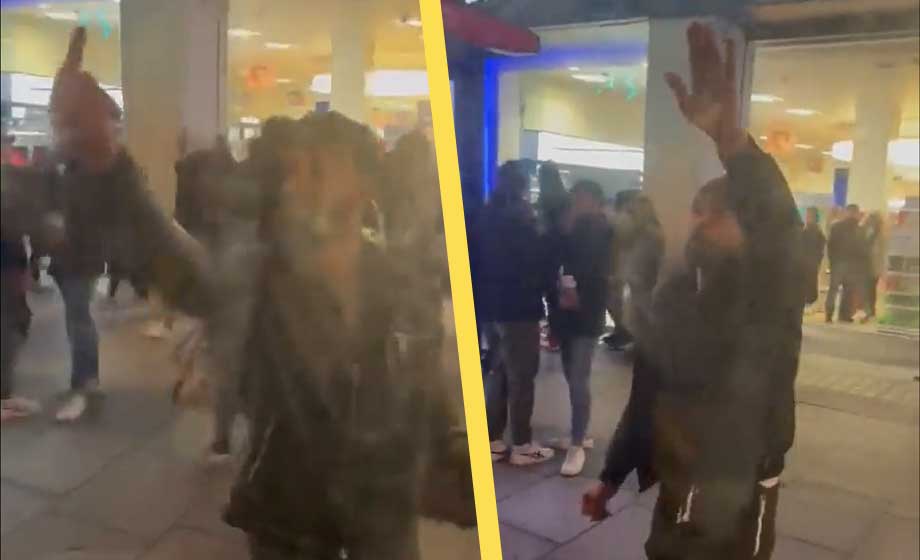 VIDEO: Migranter till attack mot judar – gör Hitlerhälsning