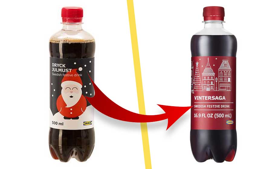 Ingen julmust på IKEA i år – byter namn till ”festdryck”