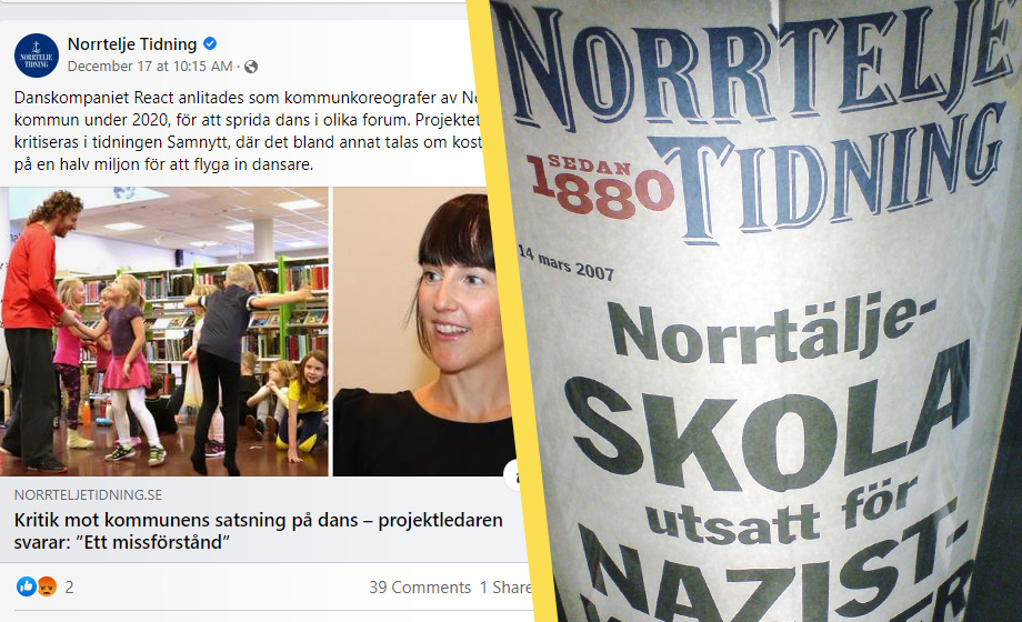 Falska uppgifter om Samnytt-artikel i lokaltidning