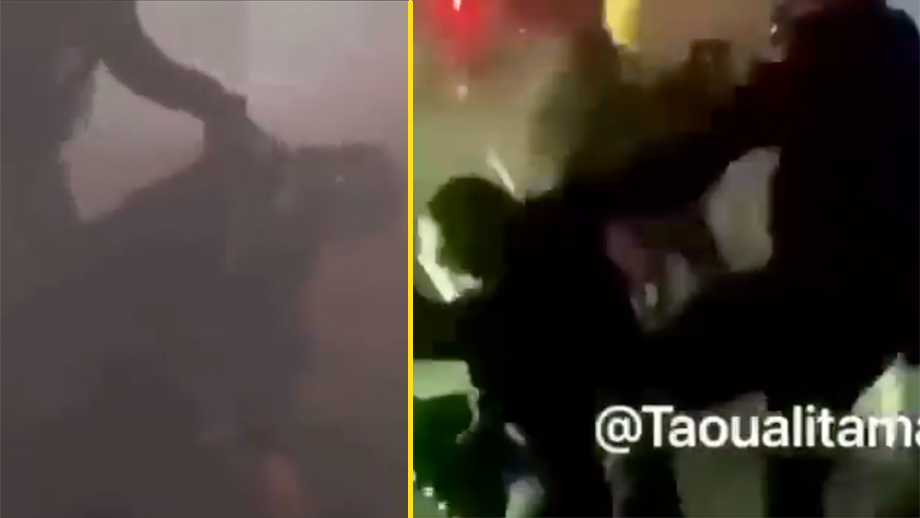 VIDEO: Brutala sammandrabbningar vid vaccinkritisk demonstration