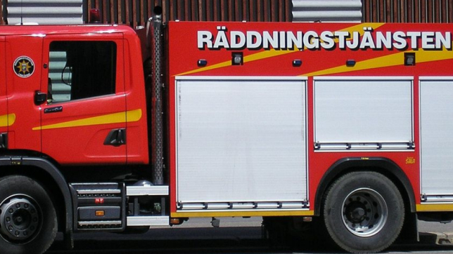 Räddningstjänsten beskjuten i Helsingborg
