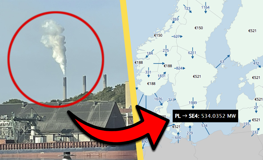 Sverige skyllde på Polen när Karlshamnsverket startades – trots stor elimport från Polen