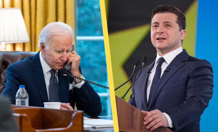 Krigshetsande Biden i samtal med Ukrainas president – ’gick inte bra’