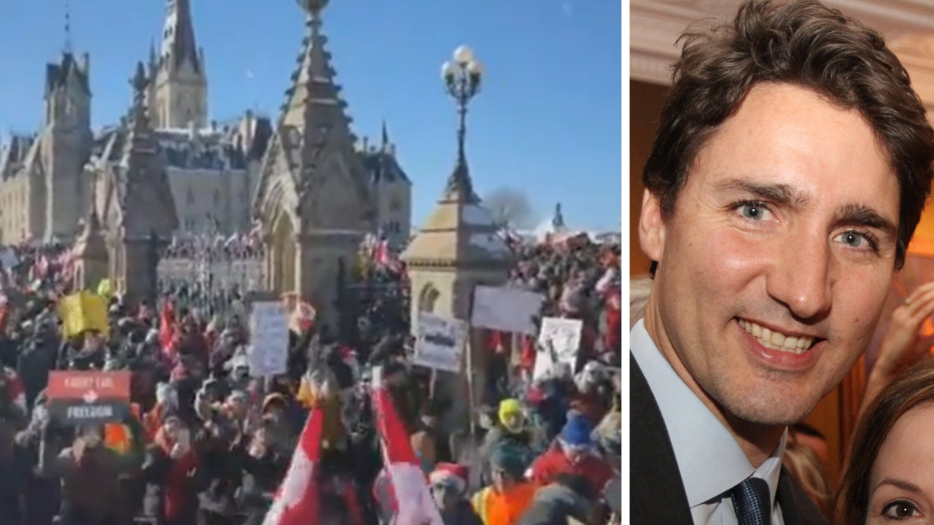 Trudeau flyr hemmet – vill slippa corona-demonstranter