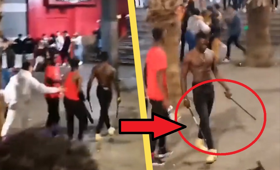 VIDEO: Stort slagsmål på semesterön