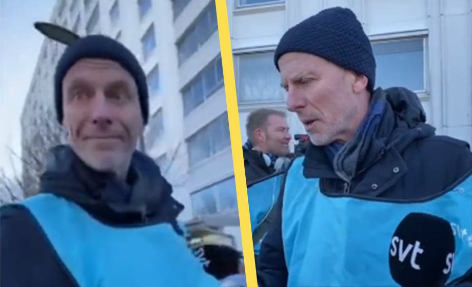 SVT-reporter brister ut i hat under arbetet: ”Bla bla åk hem jävla idiot”