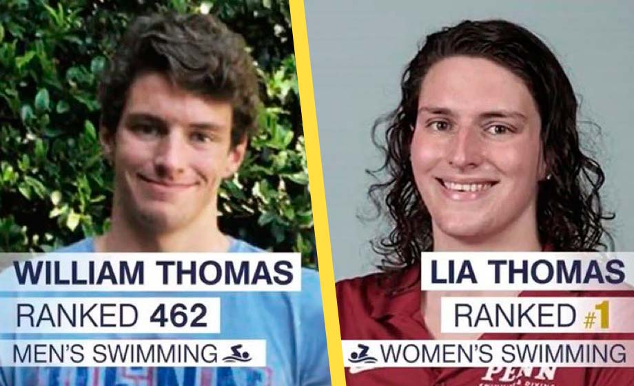 Transsimmare blottar sig för kvinnliga lagkamrater