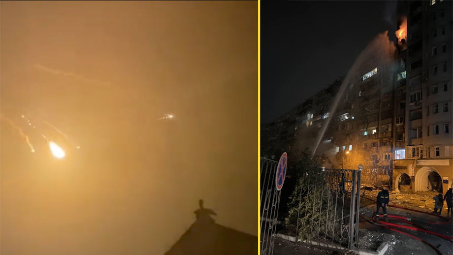 Stora explosioner i Kiev