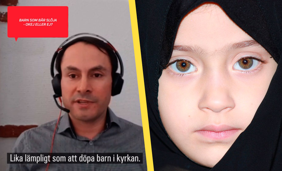 Muslimska partiet: Slöja på fyraåringar inte värre än att döpa barn i kyrkan