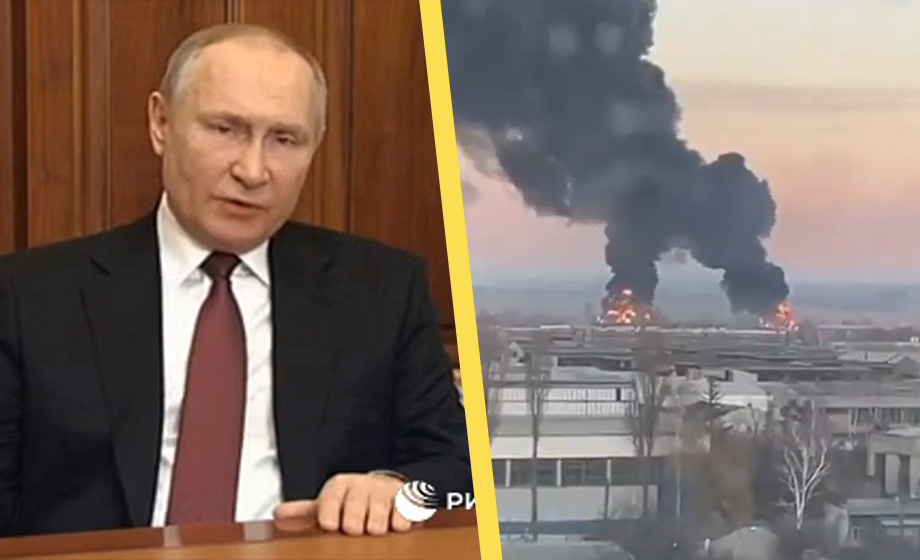 Putins blixtattack mot Ukraina