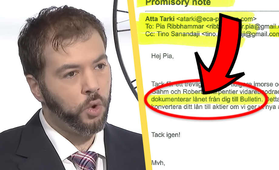 Nytt mejlbevis visar att Bulletin-miljon var ett lån