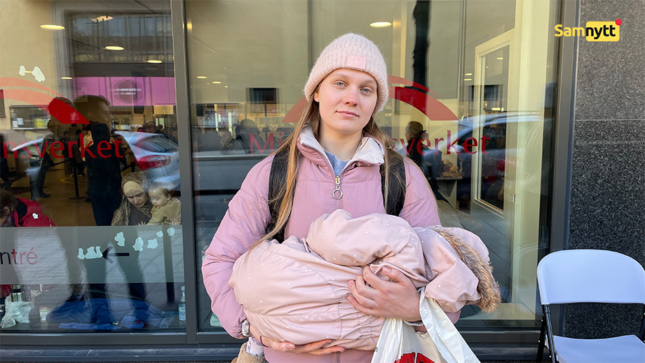 Ukrainsk flykting: ”Är så tacksam för all hjälp”