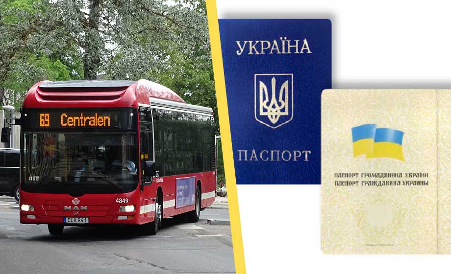Ukrainska flyktingars fria tillgång till kollektivtrafiken ANMÄLS