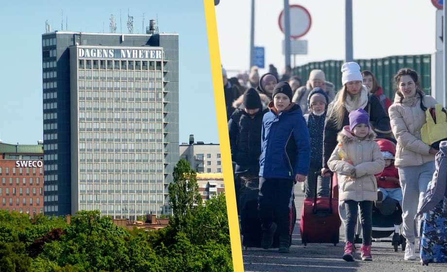 DN varnar – ukrainska flyktingar kostar pengar