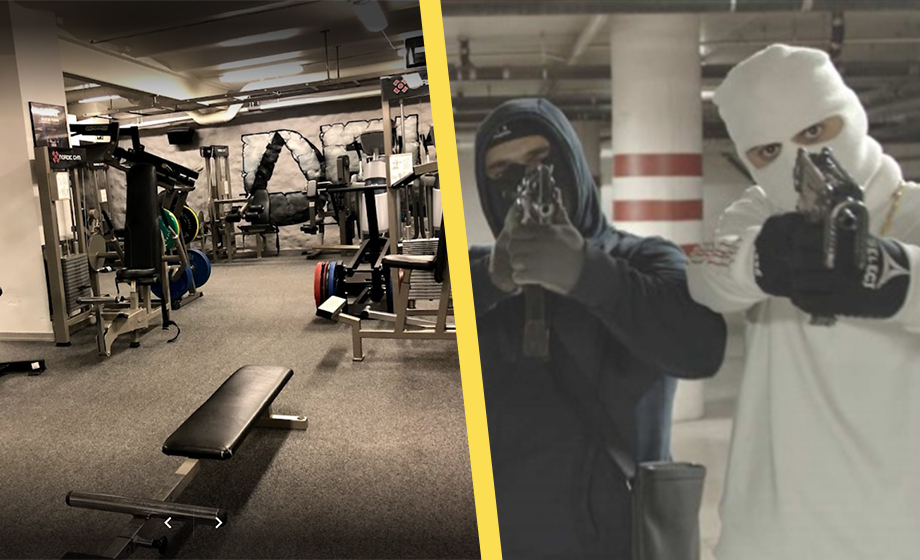 Motionär skjuten i huvudet på gym – ingrep vid gängskjutning