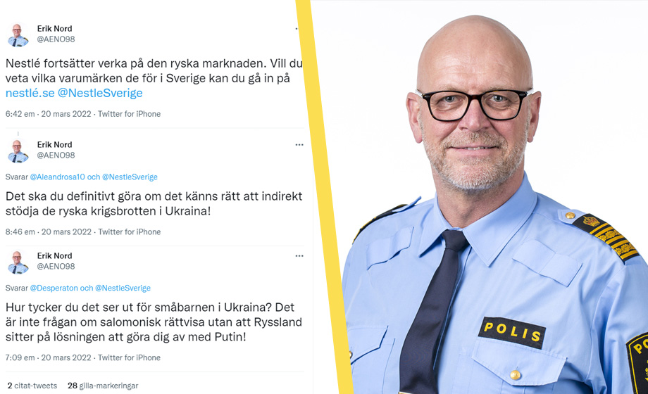 Polischef uppmanar till Nestlé-bojkott för vägran stoppa rysk barnmat