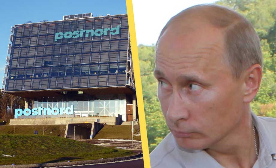 PostNord stoppar all post till och från Ryssland
