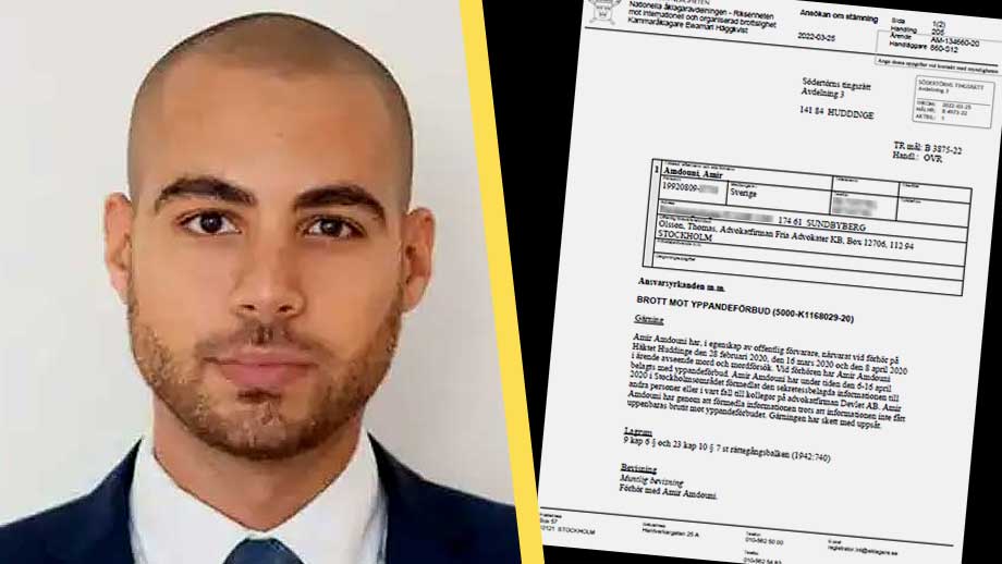 Uteslutne gangsteradvokaten Amir ”Prinsen” Amdouni åtalas