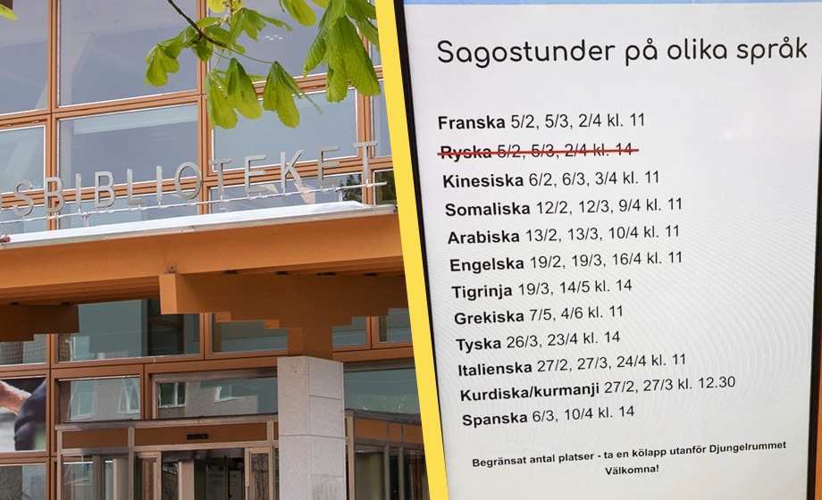 Biblioteket förklarar: Därför ställs ryska sagostunder för barn in