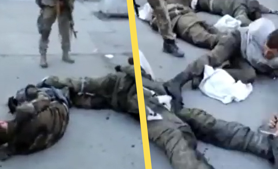 VIDEO: Här skjuts ryska krigsfångar i Ukraina