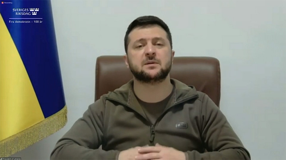 Zelenskyj: Putin kan anfalla Sverige – ”Ni lever i fara”