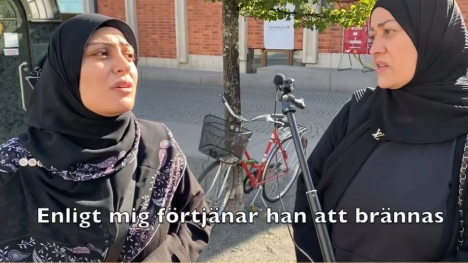 VIDEO: Kvinna vill bränna islamkritiker – ”Islam är fredens religion”