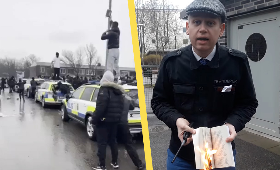 Polisen arbetar hårt för att förbjuda koranbränning: Utsätts för stor risk