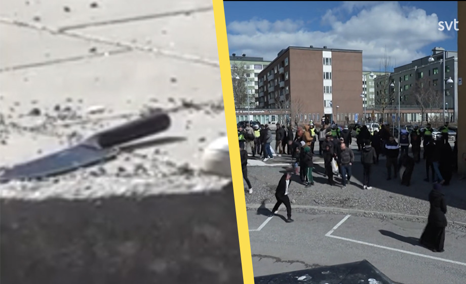 Paludan i Rinkeby – knivman greps