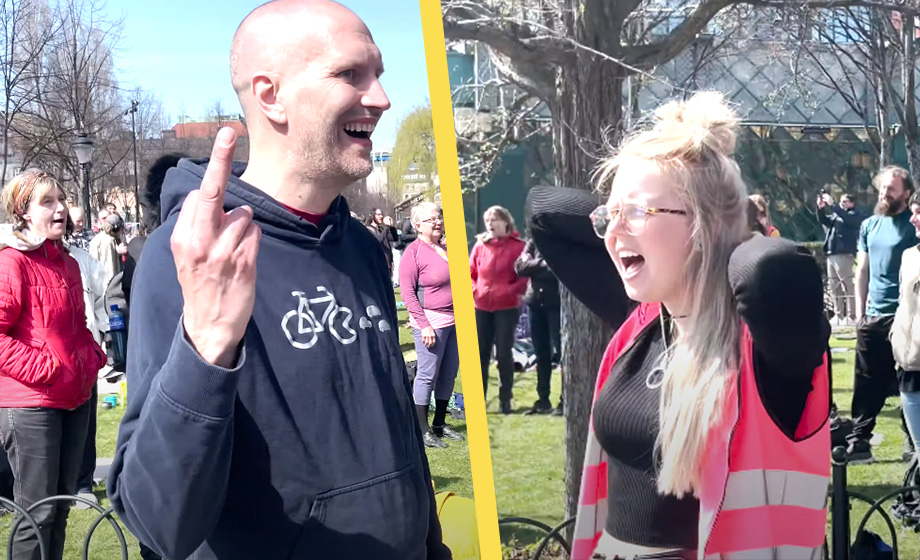 VIDEO: Klimatextremisterna räddar planeten med ”klimatvrål”