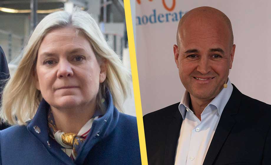 Magdalena Andersson nu lika populär som Fredrik Reinfeldt