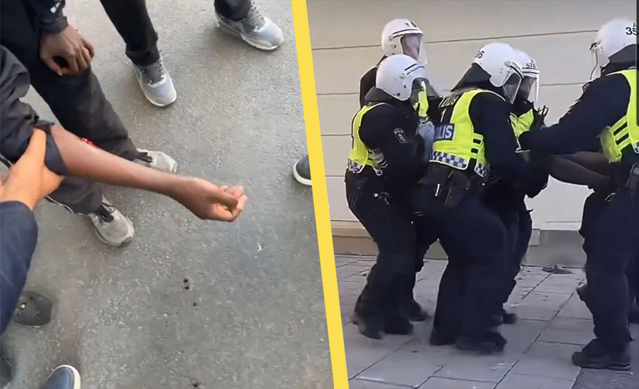 Tre upploppsmakare skjutna av polis