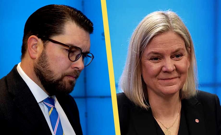 SD näst största parti – men S nära 40 procent