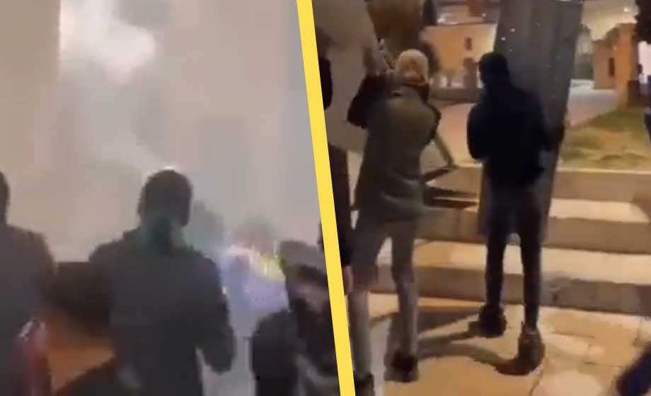 Våldsamma sammandrabbningar vid Tempelberget