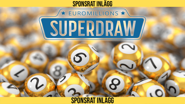 EuroMillions jackpott är uppe i 215 miljoner € (172 miljoner € efter avdrag)!