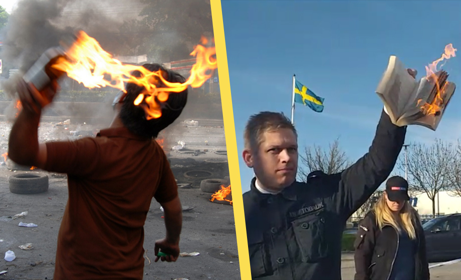 ”Koranbränningar kostar miljonbelopp” – statsmedia beskyller Paludan för muslimernas kaos