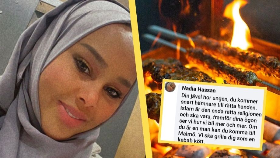 Muslimska kvinnan till Paludan: ”Horunge vi ska grilla dig som kebabkött”