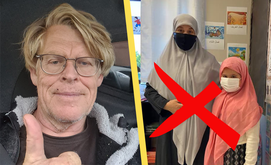 Tomas DÖMDES efter islamkritik – föreslår nu slöjförbud i skolor