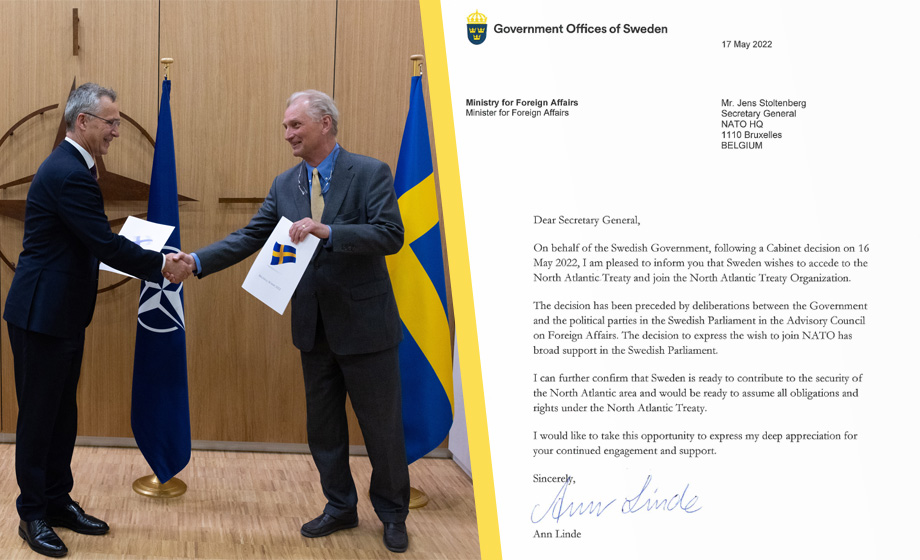 VIDEO: Sverige till Nato: ”Redo att ta på sig alla skyldigheter”