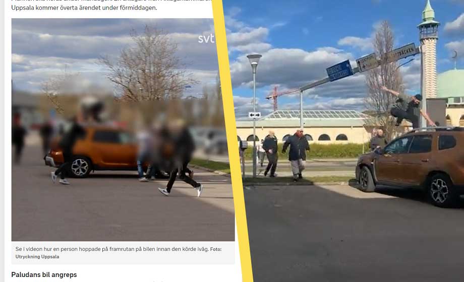 Här döljer SVT attackerande islamisternas ansikten