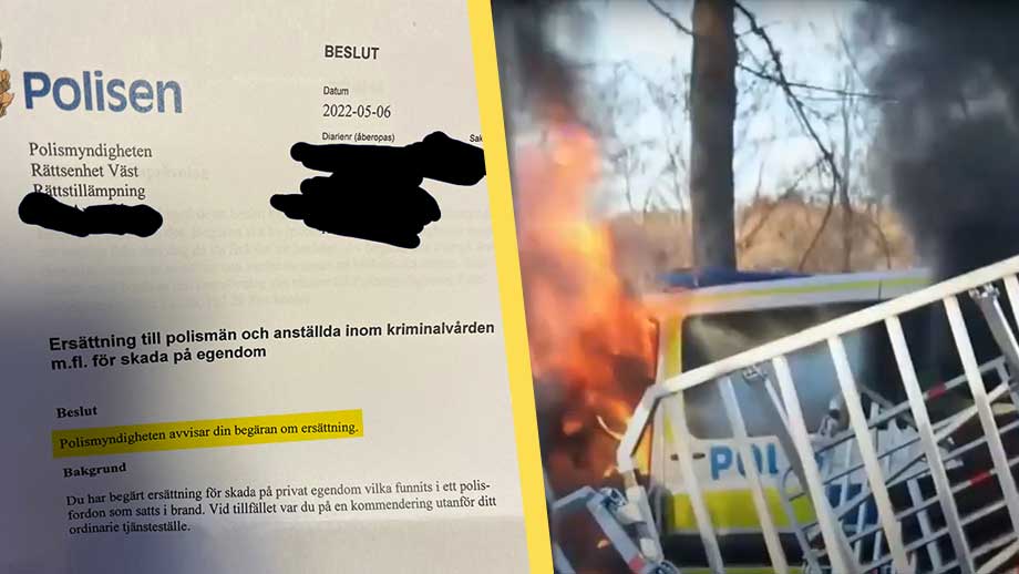 Poliser nekas ersättning för förstörd egendom i korankravallerna