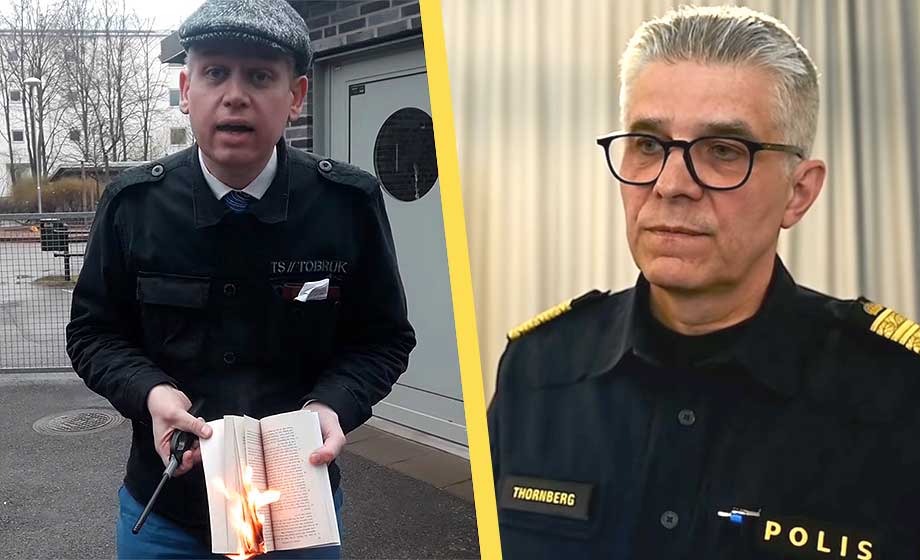 Rikspolischefen mörkar beslut om Paludan