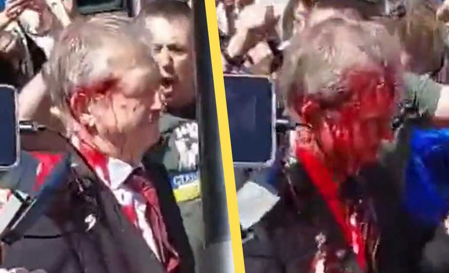 VIDEO: Här får ryske ambassadören röd färg i ansiktet